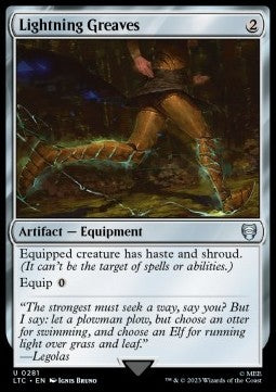Lightning Greaves - Commander: The Lord of the Rings: Tales of Middle-earth (Uncommon) [LTC-281]