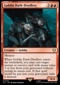 Goblin Dark-Dwellers - Commander: The Lord of the Rings: Tales of Middle-earth (Rare) [LTC-219]