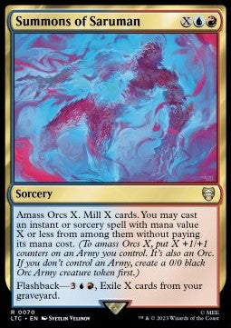 Summons of Saruman - Commander: The Lord of the Rings: Tales of Middle-earth (Rare) [LTC-70]