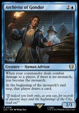 Archivist of Gondor - Commander: The Lord of the Rings: Tales of Middle-earth (Rare) [LTC-18]