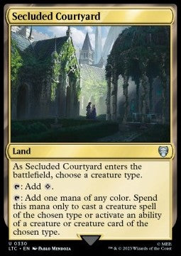 Secluded Courtyard - Commander: The Lord of the Rings: Tales of Middle-earth (Uncommon) [LTC-330]