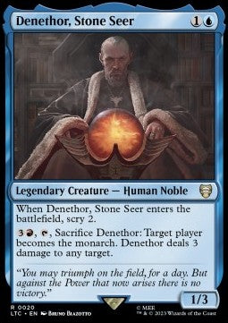 Denethor, Stone Seer - Commander: The Lord of the Rings: Tales of Middle-earth (Rare) [LTC-20]