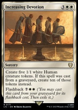 Increasing Devotion - Commander: The Lord of the Rings: Tales of Middle-earth (Rare) [LTC-171]