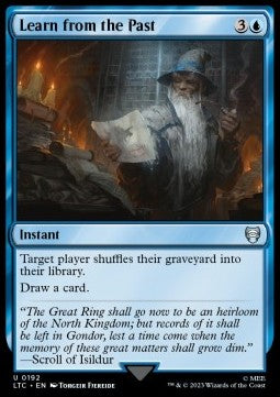 Learn from the Past - Commander: The Lord of the Rings: Tales of Middle-earth (Uncommon) [LTC-192]