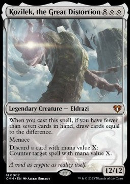 Kozilek, the Great Distortion - Commander Masters (Mythic) [CMM-2]