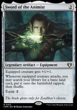 Sword of the Animist - Commander Masters (Rare) [CMM-413]
