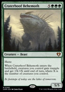 Craterhoof Behemoth - Commander Masters (Mythic) [CMM-280]