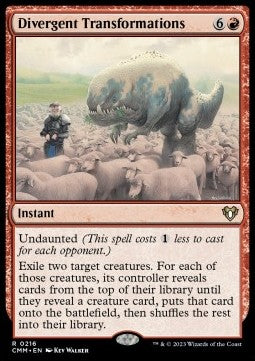 Divergent Transformations - Commander Masters (Rare) [CMM-216]