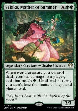 Sakiko, Mother of Summer - Commander Masters (Rare) [CMM-319]