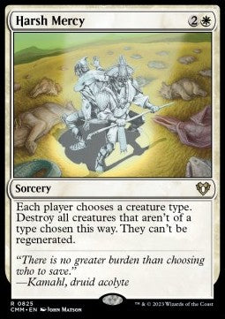 Harsh Mercy - Commander Masters: Extras (Rare) [XCMM-825]