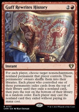 Guff Rewrites History - Commander Masters: Extras (Rare) [XCMM-737]