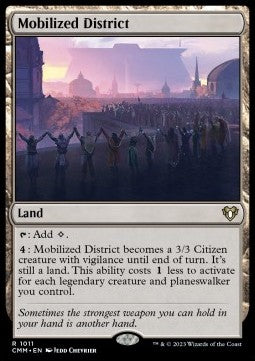 Mobilized District - Commander Masters: Extras (Rare) [XCMM-1011]