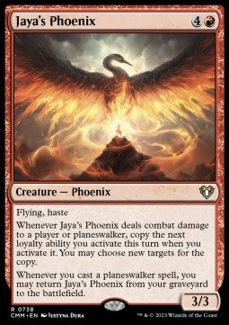 Jaya's Phoenix (V.1) - Commander Masters: Extras (Rare) [XCMM-738]