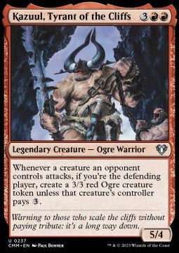 Kazuul, Tyrant of the Cliffs - Commander Masters (Uncommon) [CMM-237]