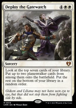 Deploy the Gatewatch - Commander Masters: Extras (Mythic) [XCMM-819]