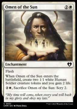 Omen of the Sun - Commander Masters: Extras (Common) [XCMM-831]