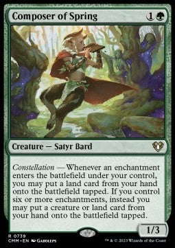 Composer of Spring (V.1) - Commander Masters: Extras (Rare) [XCMM-739]