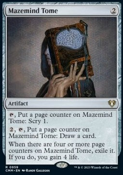 Mazemind Tome - Commander Masters: Extras (Rare) [XCMM-959]