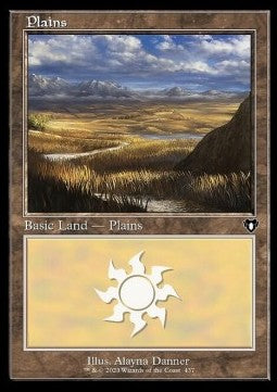 Plains (V.1) - Commander Masters: Extras (Land) [XCMM-437]