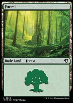 Forest (V.6) - Commander Masters: Extras (Land) [XCMM-799]