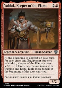 Valduk, Keeper of the Flame - Commander Masters (Uncommon) [CMM-266]
