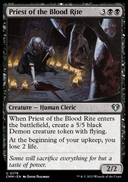 Priest of the Blood Rite - Commander Masters (Uncommon) [CMM-179]