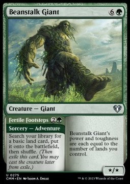 Beanstalk Giant // Fertile Footsteps - Commander Masters (Uncommon) [CMM-275]