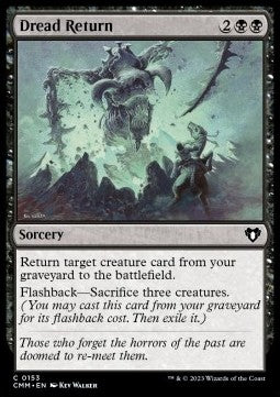 Dread Return - Commander Masters (Common) [CMM-153]