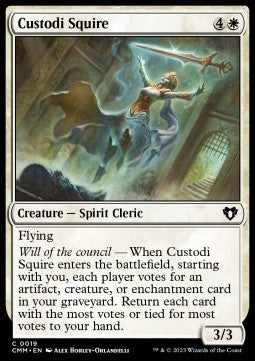 Custodi Squire - Commander Masters (Common) [CMM-19]