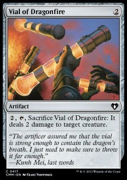 Vial of Dragonfire - Commander Masters (Common) [CMM-417]