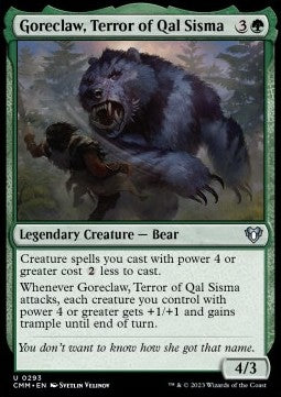 Goreclaw, Terror of Qal Sisma - Commander Masters (Uncommon) [CMM-293]