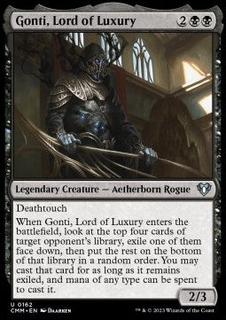 Gonti, Lord of Luxury - Commander Masters (Uncommon) [CMM-162]
