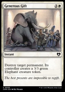 Generous Gift - Commander Masters (Common) [CMM-26]