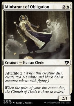 Ministrant of Obligation - Commander Masters (Common) [CMM-43]