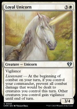 Loyal Unicorn - Commander Masters (Uncommon) [CMM-40]