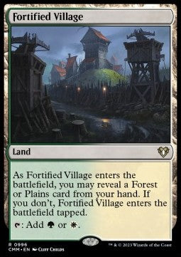 Fortified Village - Commander Masters: Extras (Rare) [XCMM-996]