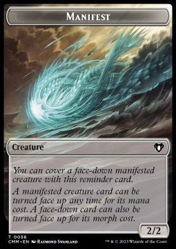 Manifest Token // Eldrazi Scion Token (C 1/1) - Commander Masters: Extras (Token) [XCMM-T 56/2]