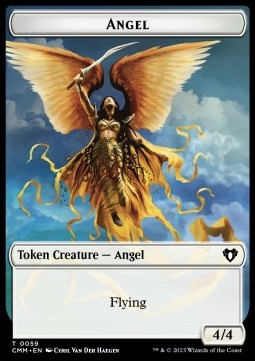 Angel Token (W 4/4) // Copy Token - Commander Masters: Extras (Token) [XCMM-T 59/54]