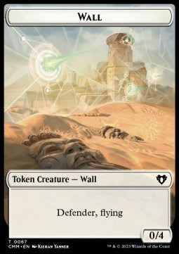 Wall Token (W 0/4) // Kor Ally Token (W 1/1) - Commander Masters: Extras (Token) [XCMM-T 67/64]