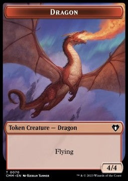 Dragon Token (R 4/4) // Kor Ally Token (W 1/1) - Commander Masters: Extras (Token) [XCMM-T 70/64]