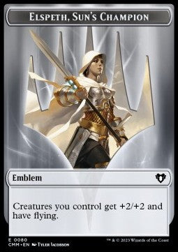 Elspeth, Sun's Champion Emblem // Copy Token - Commander Masters: Extras (Token) [XCMM-T 80/55]