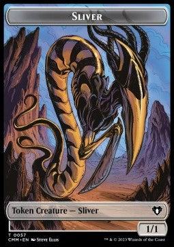 Sliver Token (C 1/1) // Copy Token - Commander Masters: Extras (Token) [XCMM-T 57/54]