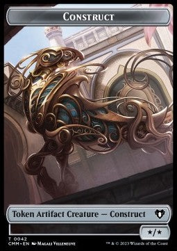 Construct Token (A */*) // Spirit Token (WB 1/1) - Commander Masters: Extras (Token) [XCMM-T 42/39]