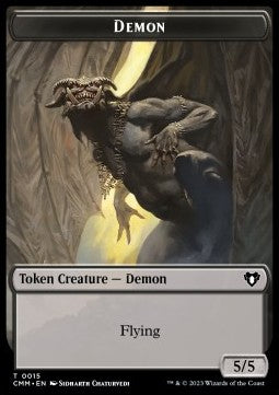 Demon Token (B 5/5) // Treasure Token - Commander Masters: Extras (Token) [XCMM-T 15/48]