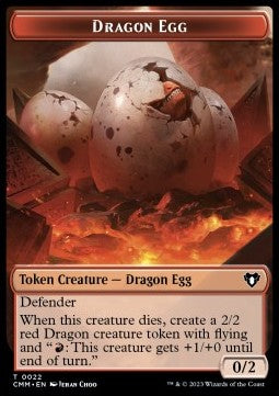 Dragon Egg Token (R 0/2) // Treasure Token - Commander Masters: Extras (Token) [XCMM-T 22/48]