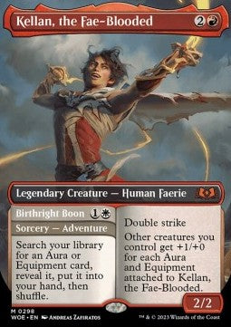 Kellan, the Fae-Blooded // Birthright Boon (V.2) - Wilds of Eldraine: Extras (Mythic) [XWOE-298]