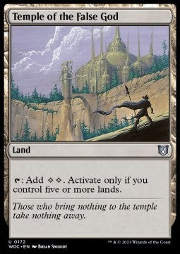 Temple of the False God - Commander: Wilds of Eldraine (Uncommon) [WOC-172]