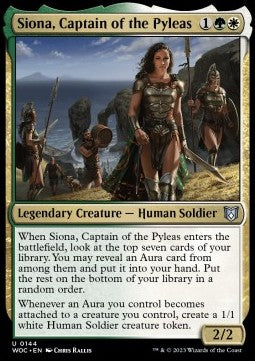 Siona, Captain of the Pyleas - Commander: Wilds of Eldraine (Uncommon) [WOC-144]