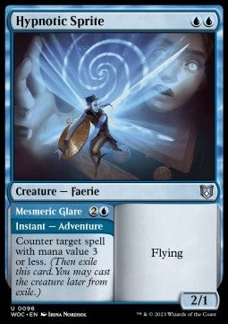 Hypnotic Sprite // Mesmeric Glare - Commander: Wilds of Eldraine (Uncommon) [WOC-96]