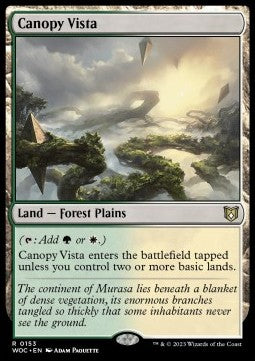 Canopy Vista - Commander: Wilds of Eldraine (Rare) [WOC-153]